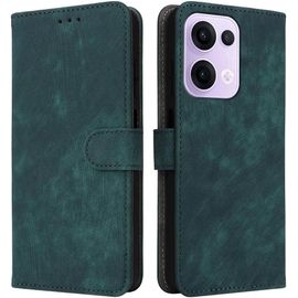 Kal-Housse Pour Oppo Reno 13 5g Etui, Rfid Protect Pu/Tpu Cuir Coque Magnétique Portefeuille, Vert