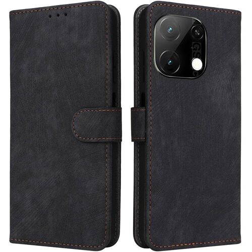 KAL-Housse Pour Umidigi Note 90 Etui, Rfid Protect Pu/Tpu Cuir Coque Magnétique Portefeuille, Noir