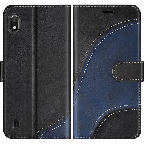 Sjzg-Coque Pour Galaxy A10 / Galaxy M10, Portefeuille Etui En Cuir Pu, Magnétique Protection Housse Coque Pour Samsung Galaxy A10 / Galaxy M10, Noir