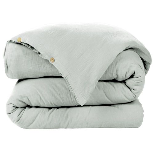 Housse De Couette Gaze De Coton Unie 200x200 Cm