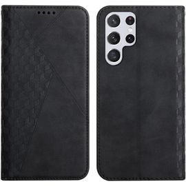 Kal-Coque Pour Samsung Galaxy S23 Ultra, Premium Flip Housse Étui Protection Rabat Clapet Portefeuille Phone Cover Magnétique [Porte Cartes] Antichoc Béquille Cover (Noir)