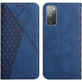 Sjzg-Coque Pour Samsung Galaxy S20 Fe, Premium Flip Housse Étui Protection Rabat Clapet Portefeuille Phone Cover Magnétique [Porte Cartes] Antichoc Béquille Cover (Bleu)