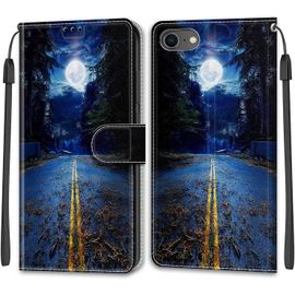 Étui Portefeuille Cuir Et Tpu Pour Iphone Se 2022/Se 2020/Iphone 8/7 - Fermeture Magnétique, 2 Emplacements Carte Et Support Intégré