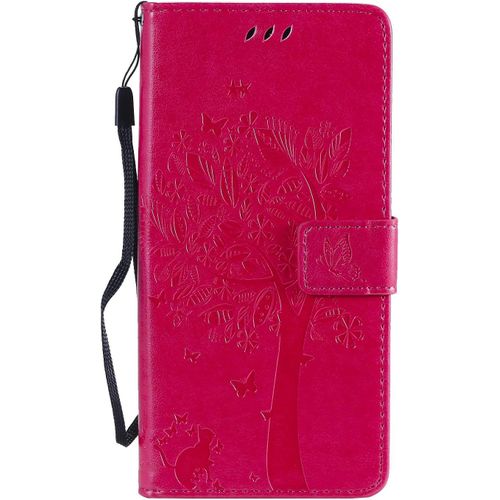 Sjzg-Coque Pour Samsung Galaxy A31, Etui Samsung A31, Antichoc Tpu Housse Cuir Flip Case Portefeuille Etui Rabat [Magnétique] Coque De Protection Fentes Pour Cartes Cover (Rosé)