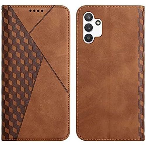Coque Pour Samsung Galaxy A04s/A04, Premium Flip Housse Étui Protection Rabat Clapet Portefeuille Phone Cover Magnétique [Porte Cartes] Antichoc Béquille Cover (Marron)[Pop942955]