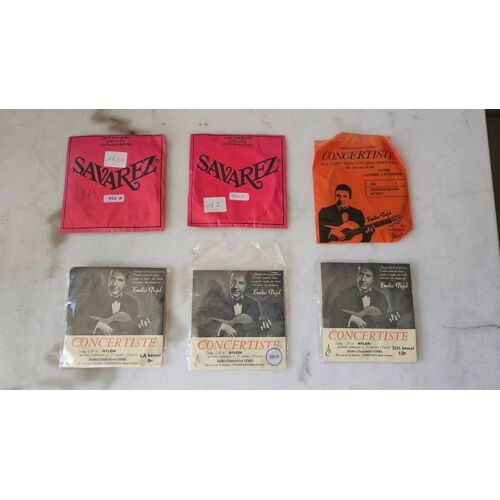 Cordes Pour Guitare Classique Savarez Le Concertiste  Vintage ..2e/Pièce Ou 10 E Le Lot De 6..