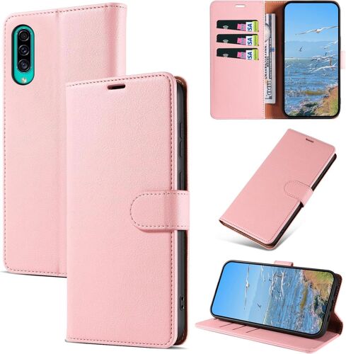 SJZG-Coque Pour Galaxy A50 / Galaxy A50S / Galaxy A30S, Antichoc Magnetique Étui À Rabat Avec Porte Cartes, Portefeuille Housse En Cuir Pu Pour Samsung Galaxy A50 / Galaxy A50S / Galaxy A30S, Rose