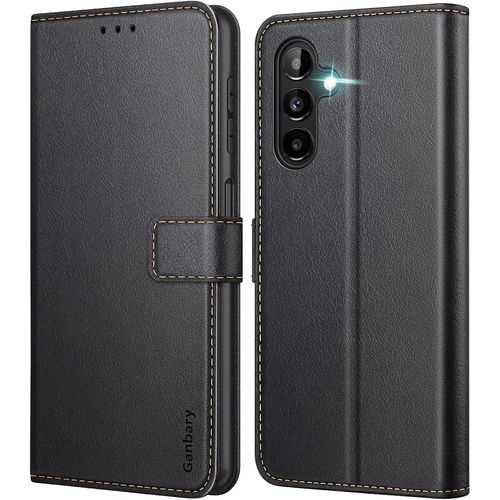 Sansh-Coque Pour Samsung Galaxy A04s / A13 5g (Pas Pour A13 4g), [Housse En Cuir Pu Premium] [Etui À Rabat] [Pochette De Portefeuille], Étui De Protection Pour Samsung A04s/A13 5g - Noir