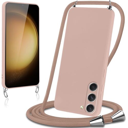 Coque Avec Cordon Pour Samsung Galaxy S23 5G 6,1"" Collier Lanière Silicone Liquide Bumper Housse Réglable Téléphone Étui Portable Lanyard Case Cover Protection Pour Samsung S23 5G,[POP945997]
