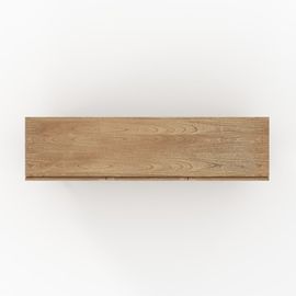 Meuble Tv En Bois Massif De Mindi Et Rotin 160 Cm