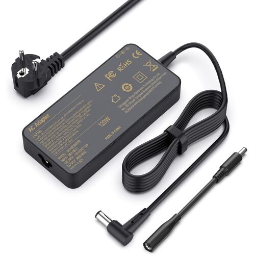 acdsgd-120W Chargeur Ordinateur Portable pour ASUS A15-120P1A PA-1121-28 ADP-120RH B VivoBook Pro 15 N580VD N580V N705UD x705uv FX504 UX510UW N752VX N552VX Rog G551 G552 GL552 GL752 19V 6,32A