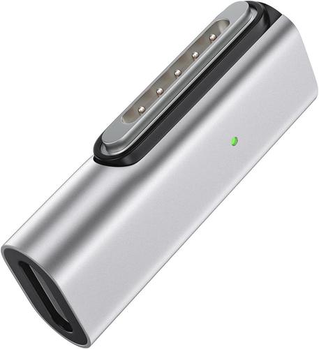 140W Mag-Safe 3 Adaptateur USB C PD, Connecteur Type C Compatible avec M1/M2 MacBook Pro (2021/2023) / MacBook Air 2022 (M2) Charge Rapide Magn¿¿tique Gen3 Macbook, Gris
