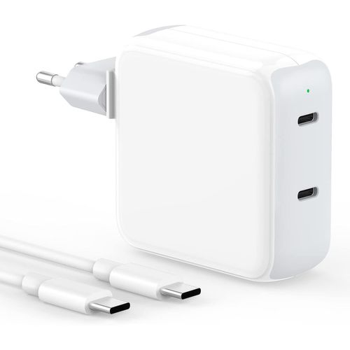 Chargeur Mac Book 67w Double Chargeur Usb C 65w Avec Macbook Air 2020/2019/2018,Macbook Pro 13 14 15 16 Pouces,Ipad Pro 12,9/11 Pouces,Ipad Air 5/4,Chargeur Rapide Usb C Avec Câble 2m/6.6ft