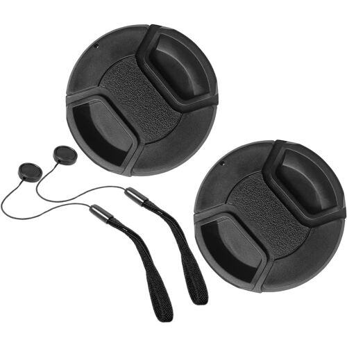 KAL-52Mm Bouchons D'Objectif Capuchon Cache Objectif Pour Nikon Af-S(Non Af-P) Dx 18-55Mm F3.5-5.6G Ed/Vr/Vr Ii, Af(Non Af-S) Nikkor 50Mm F/1.8D, Af(Non Af-S) 50 Mm F/1.4D,[Lot De 2]