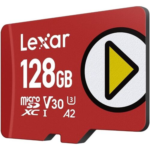 Play Micro SD Card 128GB, microSDXC UHS-I, Up to 205MB/s Reading, 140MB/s Write, Class 10, U3, V30, A2, 4K Video, High Speed Card for Switch/Gaming Devices/Smartphones