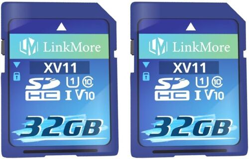 XV11 32GB SDHC Card Compatible with Camera, PC, UHS-I, U1, V10, Class 10, Read Speed Up to 96MB/s, Write Speed Up to 25MB/s