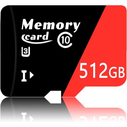 512Go Micro Carte Jusqu`à 100 MB/S,Carte mémoire avec A2 Class10 U3 V30 Full HD vidéo TF Carte pour Smartphones,tablettes,Drones -ZD512Go