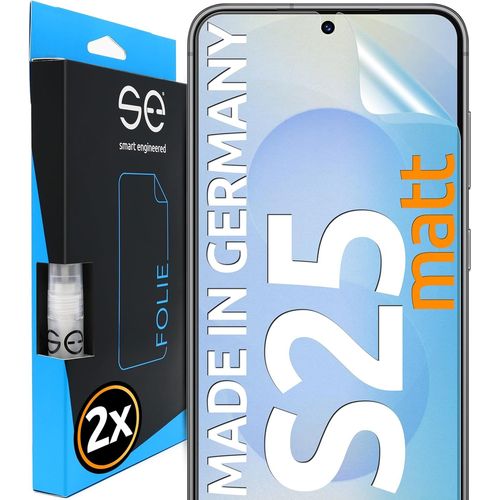 Se Lot De 2 Films De Protection 3d Anti-Reflets Pour Samsung Galaxy S25, 100 % Anti-Traces De Doigts Et Compatible Faceid, Installation Facile Sans Bulles, Mat, En Tpu, Résistant Aux Chocs, Fabriqué