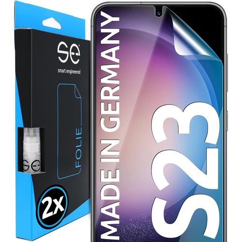4x se? Film de Protection 3D Transparent pour Samsung Galaxy S23, Auto-r¿¿parateur, Compatible Empreinte & FaceID, Installation Sans Bulles, R¿¿sistant aux Chocs et Rayures, Fabriqu¿¿ en Allemagne