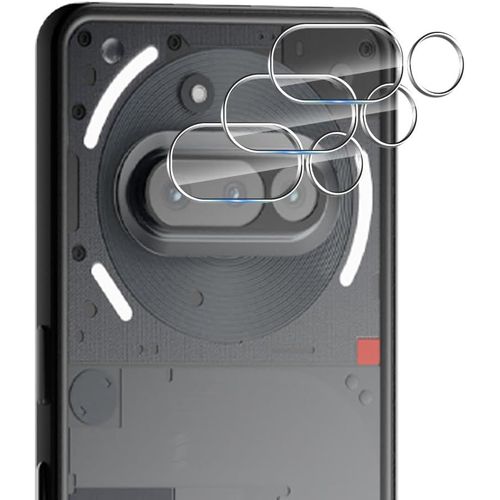 CAUC-Verre Trempé pour Nothing Phone 3a Arrière Caméra Verre Trempé [3 Pièces], Sans Bulle, Anti-Rayures, HD Caméra Protection D'écran pour Nothing Phone 3a Protection Écran