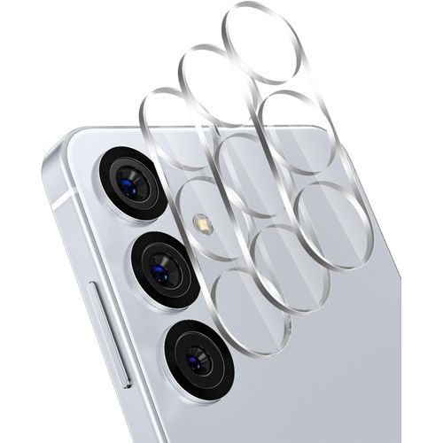 [3 Pack Protection De L'objectif De L'appareil Photo Pour Samsung Galaxy S25, Couverture De L'objectif En Verre Trempé 9h, Anti-Rayures & Case Friendly,Clair