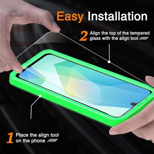 3 Pièces Verre Trempé Pour Samsung Galaxy A16 5g/4g Avec 3 Pièces Caméra Arrière Protecteur. Ultra Résistant Film Protection Écran. Dureté 9h Résistant Aux Rayures. Sans Bulles