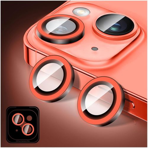 Lumineux Protecteur D'objectif D'appareil Photo Pour Iphone 16e, Autocollants De Film De Couverture De Caméra En Verre Trempé, Anneaux En Alliage À Alignement Automatique