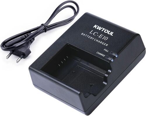 LC-E10C LC-E10 LC-E10E Chargeurs de Batteries Compatible avec Canon 1100D 1200D 1300D 1500D 2000D 3000D 4000D, EOS Rebel T3 T5 T6 T7 T100, Kiss X50, Kiss X70 Appareils Photo
