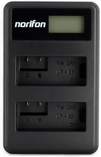 Lp-E8 Double Canal Lcd Usb Chargeur Pour Canon Eos 550D, Eos 600D, Eos 650D, Eos 700D, Eos Kiss X4, X5, X6I, Eos Rebel T2I, Eos Rebel T3I, Eos Rebel T4I, Rebel T5I Et Plus[GOP6253214]