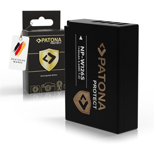 Protect NP-W126s Batterie 1140mAh Compatible avec Fuji Fujifilm XM5 X100F X100V X100VI XA1 XA2 XA3 XA5 XS10 XT3 XT20 XT30 II XT5 XT50 X-M5 X M5 X-S10 X-T3 X-T50 NPW126s NP W126s NP-W126