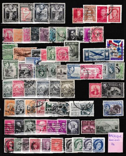 Timbres Amérique Avant 1960