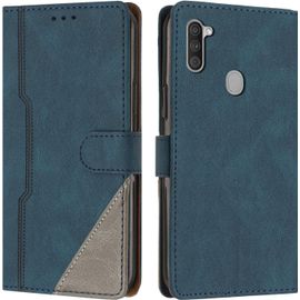 KAL-Coque Pour Samsung Galaxy A11 / M11, Housse Etui Portefeuille Cuir Multifonction, Fermeture Magnétique À Clapet Anti-Choc Fonction Support Flip Case Compatible Avec Samsung A11 / M11 (Bleu)