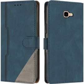 Kal-Coque Pour Samsung Galaxy J4 Plus 2018, Housse Etui Portefeuille Cuir Multifonction, Fermeture Magnétique À Clapet [Fonction Support] Flip Case Compatible Avec Samsung J4 Plus 2018 (Bleu)