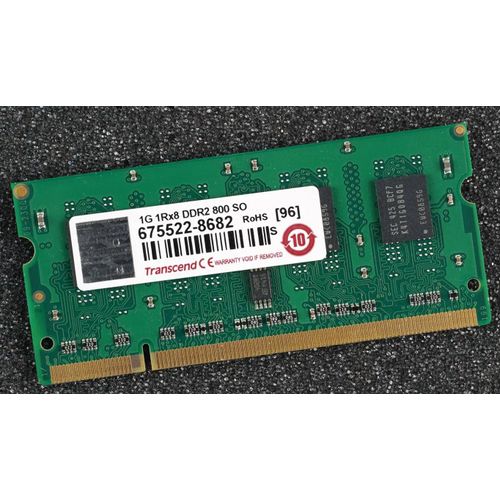 Mémoire Transcend 1G 1Rx8 DDR2 800 SO