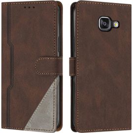 Coque Pour Samsung Galaxy A5 2016/A510, Housse Etui Portefeuille Cuir Multifonction, Fermeture Magntique Clapet Anti-Choc Flip Case Compatible Avec Samsung Galaxy A5 2016/A510 (Marron)