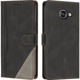 Coque Pour Samsung Galaxy A5 2016/A510, Housse Etui Portefeuille Cuir Multifonction, Fermeture Magnétique À Clapet Anti-Choc Flip Case Compatible Avec Samsung Galaxy A5 2016/A510 (Noir)