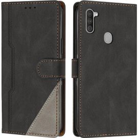 KAL-Coque Pour Samsung Galaxy A11 / M11, Housse Etui Portefeuille Cuir Multifonction, Fermeture Magnétique À Clapet Anti-Choc Fonction Support Flip Case Compatible Avec Samsung A11 / M11 (Noir)
