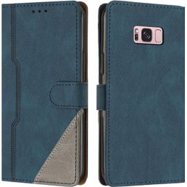Coque Pour Samsung Galaxy S8, Housse Etui Portefeuille Cuir Multifonction, Fermeture Magntique Clapet Anti-Choc [Fonction Support] Flip Case Compatible Avec Samsung Galaxy S8 (Bleu)