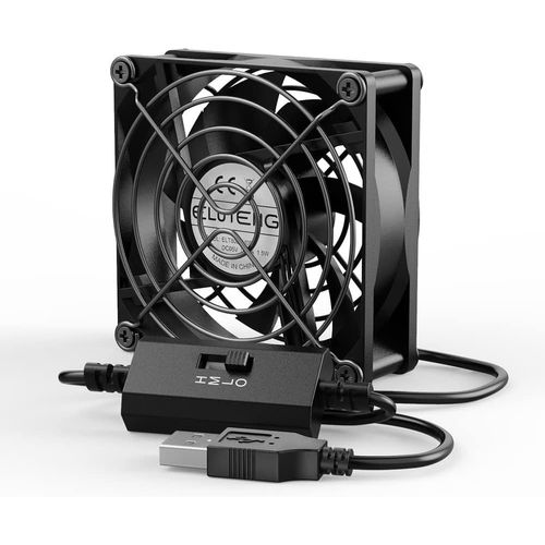 USB Ventilateur 80mm, Ventilateur USB 5v 3 Vitesse Réglable 8cm FAN Mini Ventilateur Portable Cooling Fan pour Xbox,PC Gamer,PS4