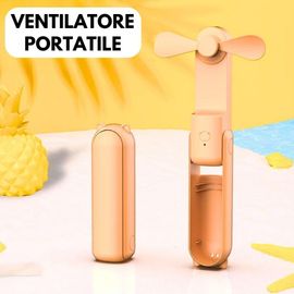Mini ventilateur portable, ventilateur portable, ventilateur à batterie, ventilateur de bureau silencieux petit, ventilateurs portables de bureau, Powerbank ventilateur rechargeable porte type C