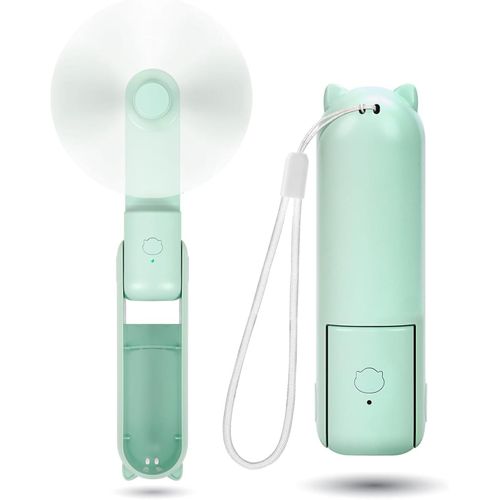 Mini Ventilateur à Main, Mini Ventilateur Silencieux Rechargeable à 3 vitesses [9-15 Heures de Fonctionnement], Ventilateur USB Portable avec Batterie pour le Voyage (Rose)