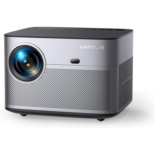 WCHI-[App Intégrée] Vidéoprojecteur 2025 Rétroprojecteur Portable Mini Projecteur Dual Contrôle Avec Souris Android Tv Wifi 6 Bt5.2 180° Rotation Hdmi/Tv Stick/Usb/Ps104,Avec Hdmi Et Souris