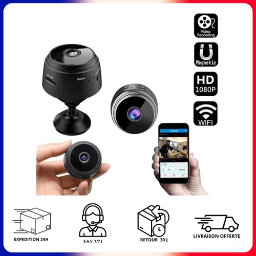 Mini Caméra Surveillance Wifi 1080p Nocturne Vidéosurveillance HD