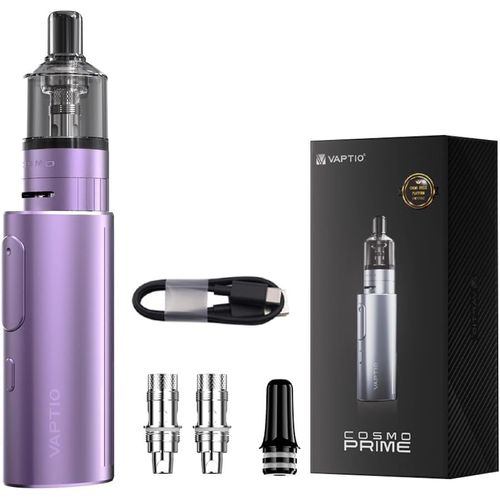 Cosmo Prime Pod Kit 4,0ml Atomiseur cigarette électronique kit complet 2400mah Résistance Bobines Cosmo 0,4ohm / 1,0ohm Sans E-liquide Sans nicotine (Violet)