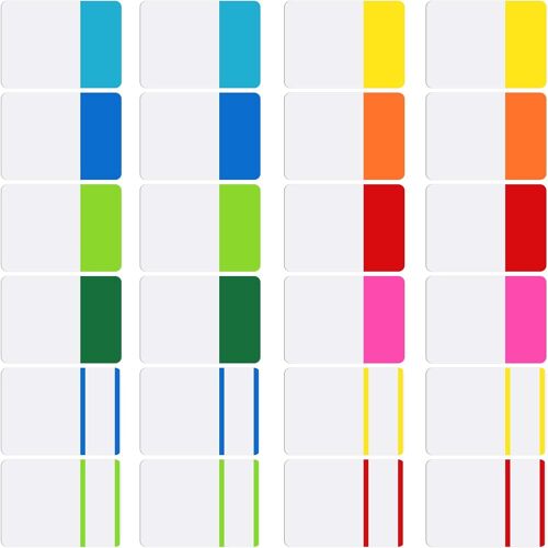 2.5x4cm 480 Pièces Onglets Index Collant,Quick Tab Onglet,Onglets De Notes Repositionnables Pour Documents,Livres,Papier,Cahiers[12 Styles]