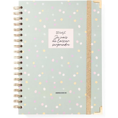 Mr.Wonderful - Agenda Wonder 2025-26 Semainier - C`Est Le Moment De Réaliser Tes Rêves