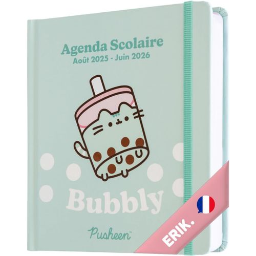 Teppc-- Agenda Scolaire Journalier 2025 2026 Chat, En Français - Agenda Kawaii Pusheen, College 2025 2026 Fille