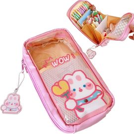 Maa-Kawaii Étui À Crayons Transparent Pour Fille Taille A