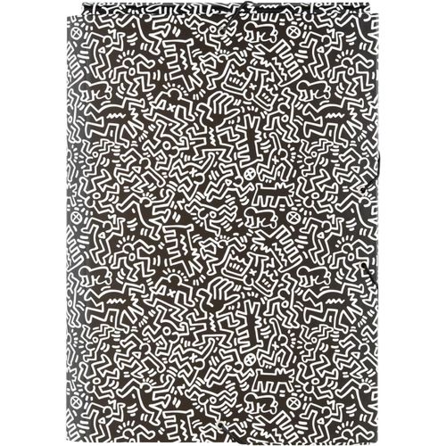 Eryi-- Chemise Cartonnée A4 Keith Haring | Chemise À Rabats Rigide | Pochette Cartonnée 24 X 34 Cm | Fournitures Scolaires, Fournitures De Bureau