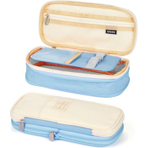 Trousse Scolaire Extensible,Trousse À Crayons De Grande Capacité Sac À Crayons École Papeterie Organisateur Trousse À Maquillage Pour Filles Garçons Étudiants Enfant Adultes.[B211]